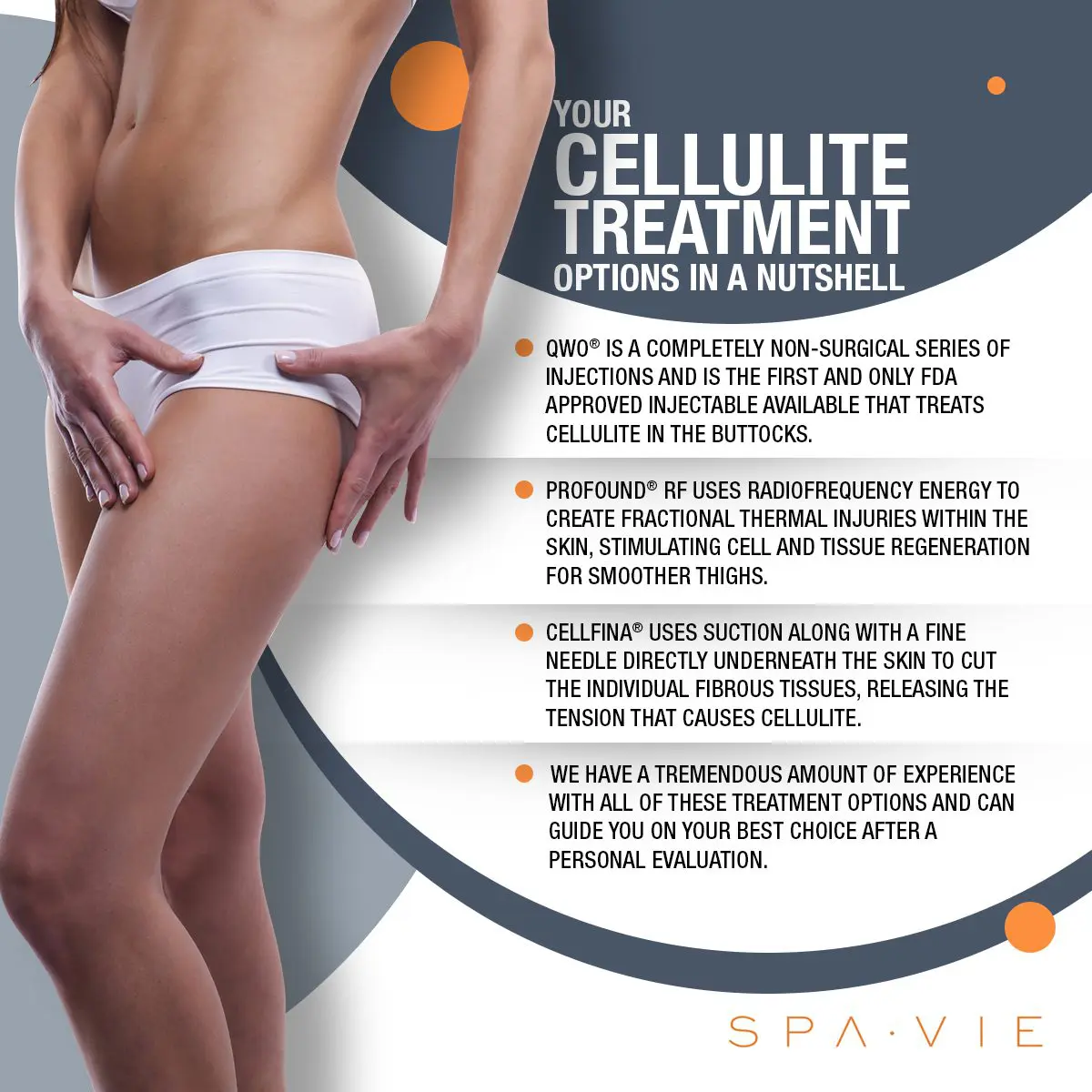 Your Cellulite Treatment Options In A Nutshell [Infographic]