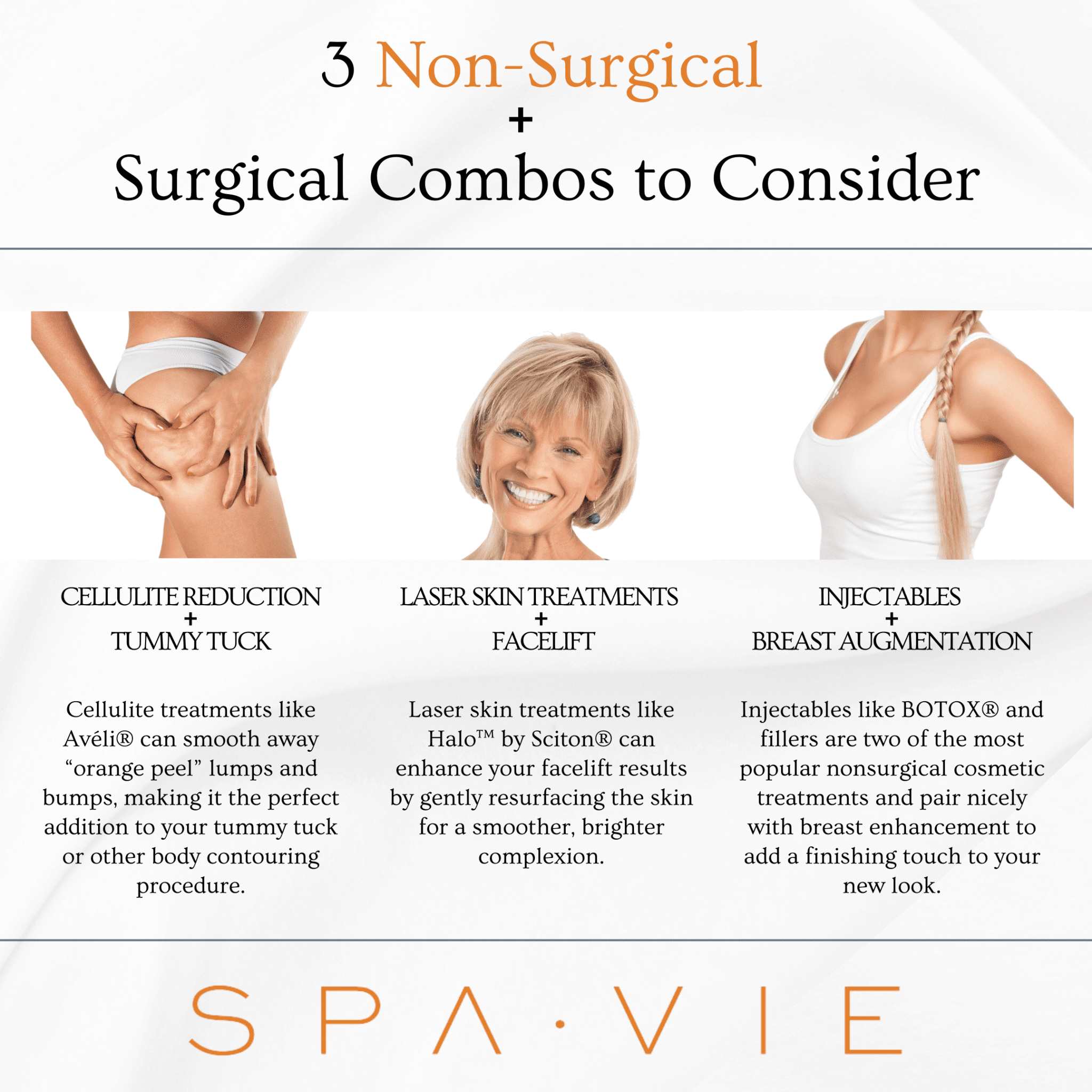 3 Non-Surgical + Surgical Combos to Consider